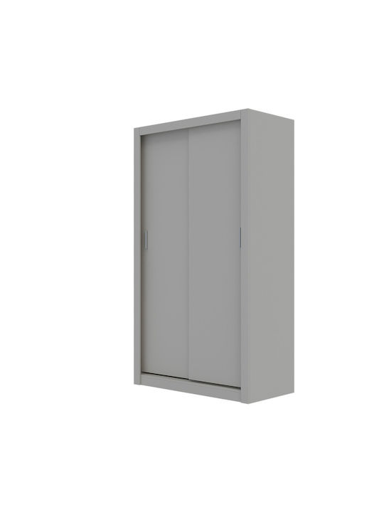 Linea Δίφυλλη Ντουλάπα Συρόμενη Cashmere 120x60x215cm