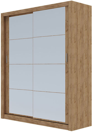 Reflex Δίφυλλη Ντουλάπα με Καθρέπτη 180x60x215cm Reflex Δίφυλλη Ντουλάπα με Καθρέπτη 180x60x215cm