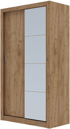 Linea Δίφυλλη Ντουλάπα με Καθρέπτη 120x60x215cm Linea Δίφυλλη Ντουλάπα με Καθρέπτη 120x60x215cm