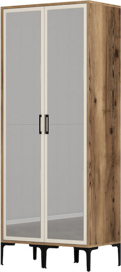 Δίφυλλη Ντουλάπα 80x47x201cm Δίφυλλη Ντουλάπα 80x47x201cm
