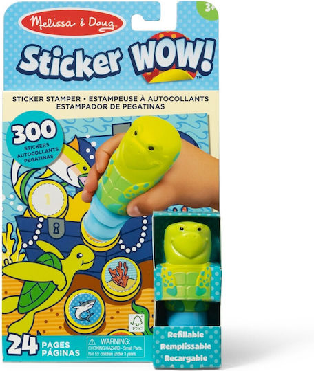 Spin Master Αυτοκόλλητα Arts and Crafts Sticker Wow Turtle για Παιδιά 3+ Ετών