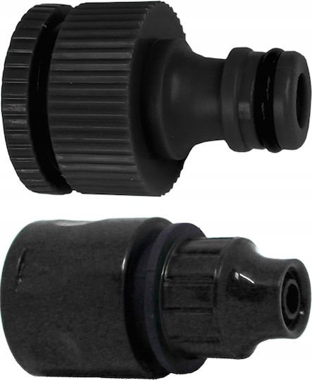 Set Irigare Grădină Furtun Pvc Aspersoare 10 + 15 Metri Furtun 15 Aspersoare Negre