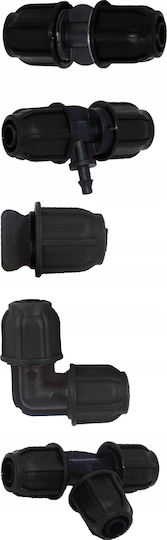 Set Irigare Grădină Furtun Pvc Aspersoare 10 + 15 Metri Furtun 15 Aspersoare Negre