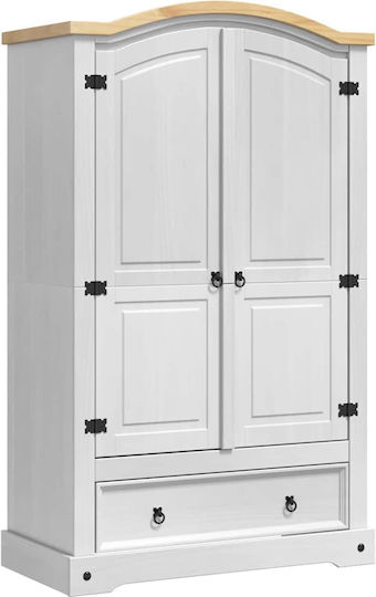 Δίφυλλη Ντουλάπα 101x52x170cm Λευκό Δίφυλλη Ντουλάπα 101x52x170cm Λευκό