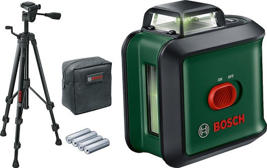 Bosch UniversalLevel 360 Αυτορυθμιζόμενο Γραμμικό Αλφάδι Laser Πράσινης Δέσμης 1.5V με Εύρος Εργασίας 24m