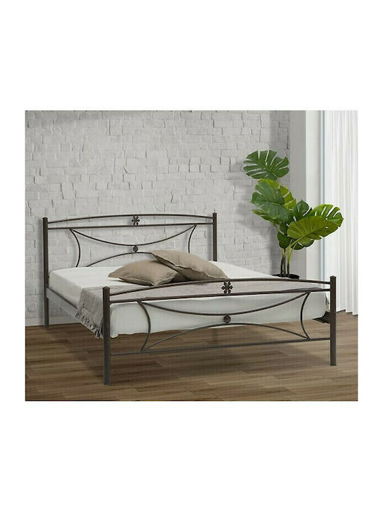 Margarita Double Metal Copper Bed Suitable for Mattress 150x200cm