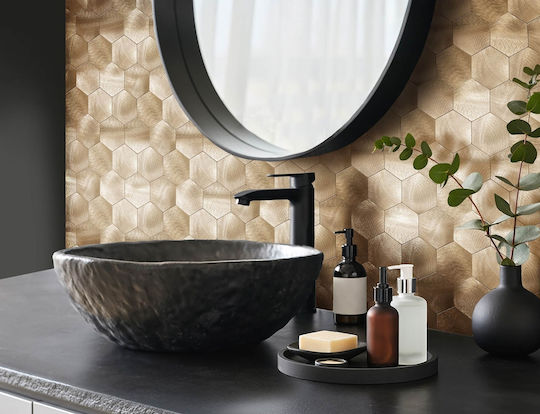 Decorative Wall Sticker Tiles 4 Pieces 25x23.2cm Douceur d'Intérieur