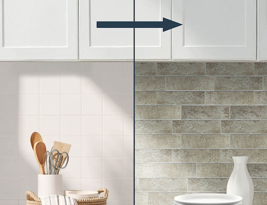 Decorative Wall Sticker Tiles 4 Pieces 25x25cm Douceur d'Intérieur