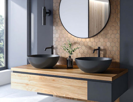 Decorative Wall Sticker Tiles 4 Pieces 25x23.2cm Douceur d'Intérieur