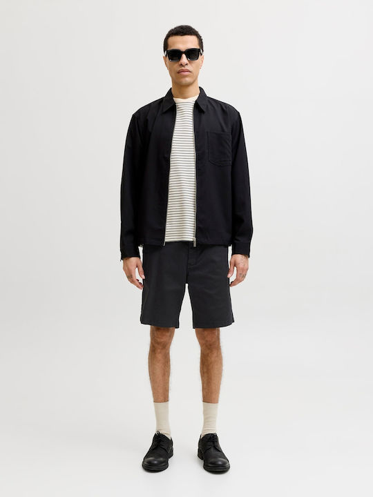 Herren Shorts Chino Schwarz