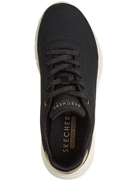 Skechers Uno Flex Sneakers Black / White / Rose Gold Skechers Uno Flex Sneakers Black / White / Rose Gold