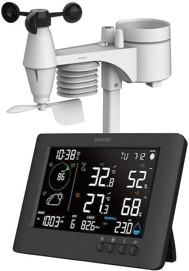 Sencor SWS 10500 WIFI Ασύρματος Μετεωρολογικός Σταθμός Ψηφιακός Επιτραπέζιος