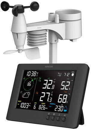 Sencor SWS 10500 WIFI Ασύρματος Μετεωρολογικός Σταθμός Ψηφιακός Επιτραπέζιος