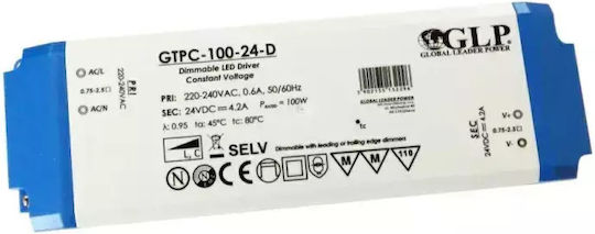 MPL Dimmable Τροφοδοτικό LED Ισχύος 100W με Τάση Εξόδου 24V