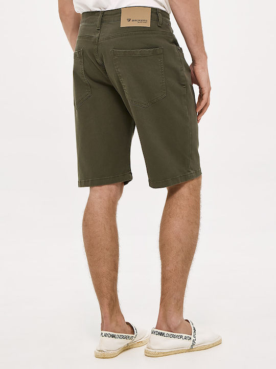 Men's Denim Khaki Shorts