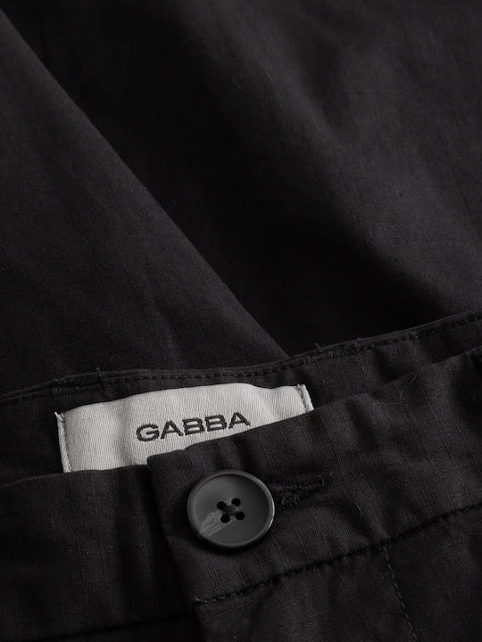 Gabba Ανδρική Βερμούδα Cargo Μαύρη Gabba Ανδρική Βερμούδα Cargo Μαύρη