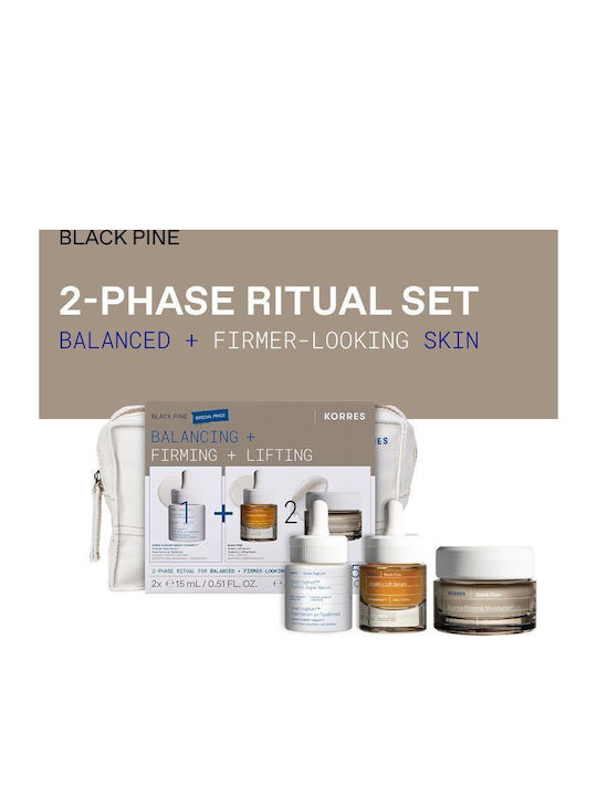 Korres Black Pine Σετ Περιποίησης για Ενυδάτωση & Σύσφιξη 4τμχ