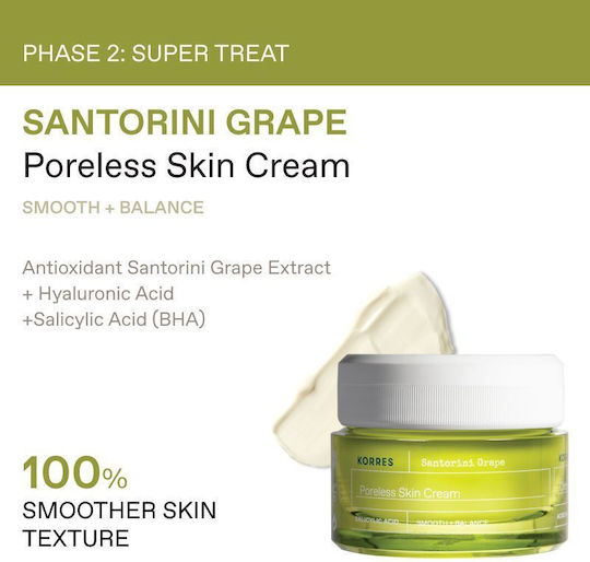 Korres Santorini Grape Skin Care Set for Moisturizing 4 Pieces