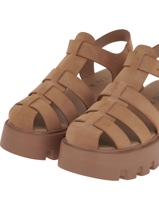 Leather Sandals Brown