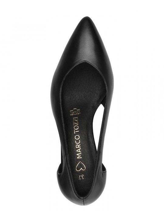 Leder Pumps Schwarz