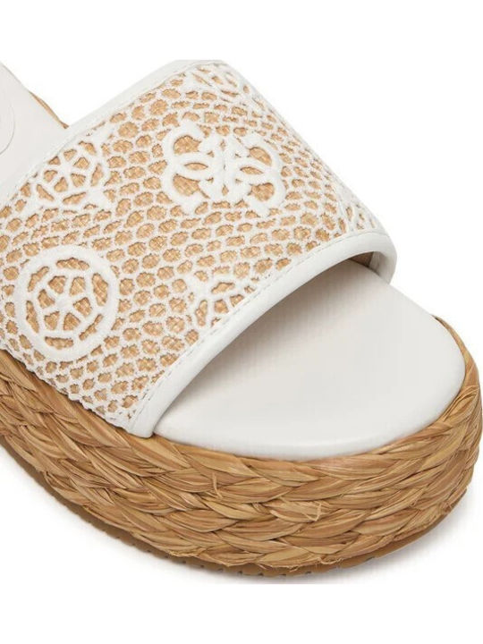 Summer Women's Platform Espadrilles Style White