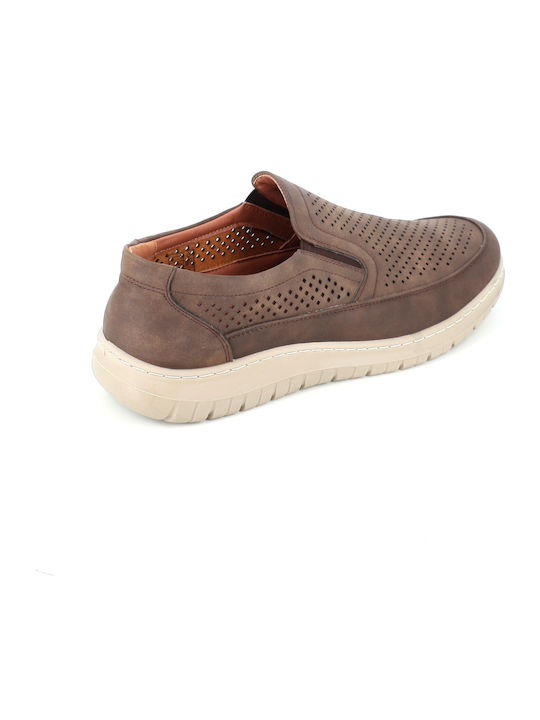 Herren Mokassins in Braune Farbe 302/2565_KAFFE