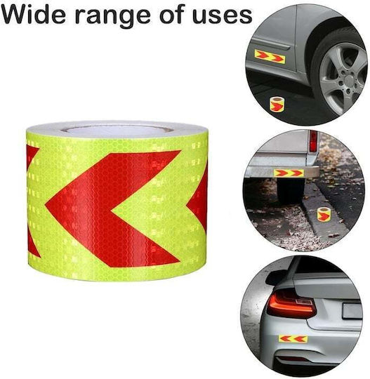 Bandă Reflectorizantă Din Plastic Galbenă Lungime 25m