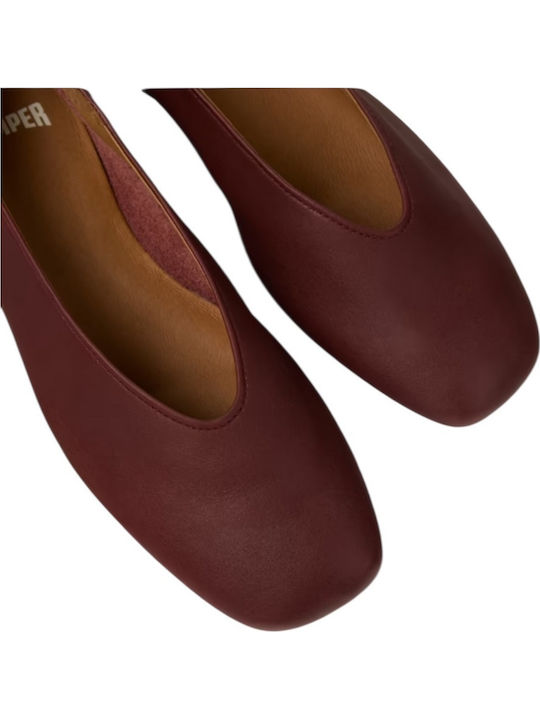 Camper Casi Myra Leder Damen Ballerinas Burgundisch Camper Casi Myra Leder Damen Ballerinas Burgundisch