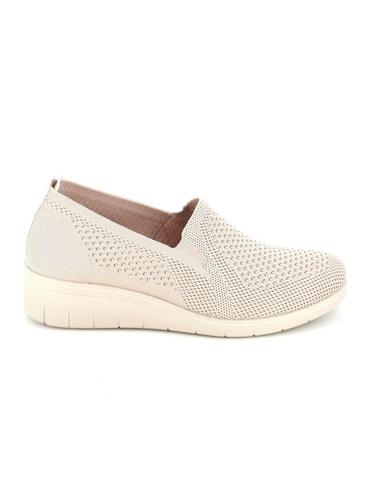 Women's Moccasins in Beige Colour 02/2618_BEIGE