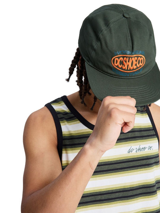 Dc Men's Circle Bound Cap Bronze Green Edyha03202-gqq0