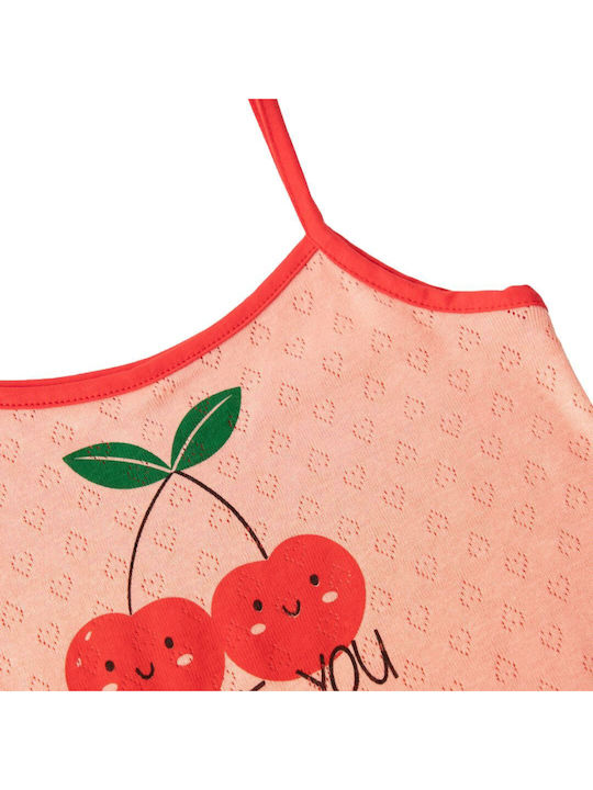 Minerva Παιδικό Νυχτικό Βαμβακερό Cherries