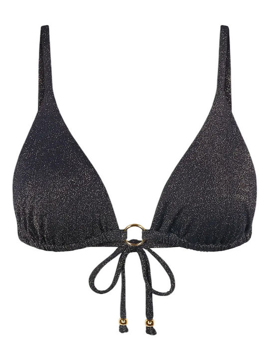 Summer Bikini Τριγωνάκι με Ενίσχυση Μαύρο