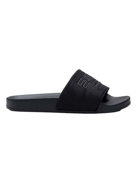 Men's Black Slides