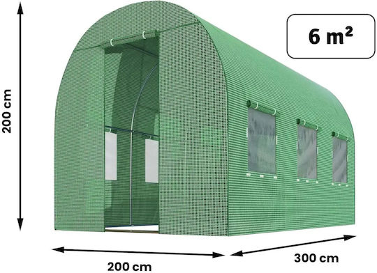 Seră De Grădină 2x3m 6m2 Planos