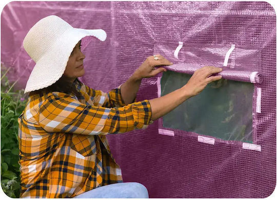 Seră De Grădină 2,5 X 4 M 10 M2 Roz Plonos