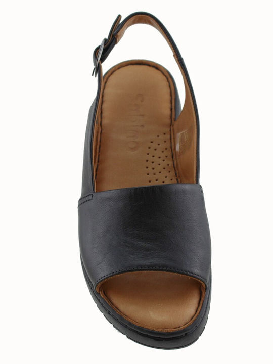 Sommer Damenplattformen Schwarze G-251605