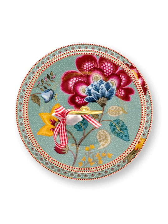 PiP Studio Εταζέρα από Πορσελάνη Μπλε Ø17cm Π21xΜ26.5cm