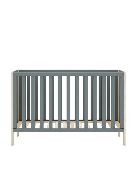 Βρεφική Κούνια Γκρι με Στρώμα 60x120cm