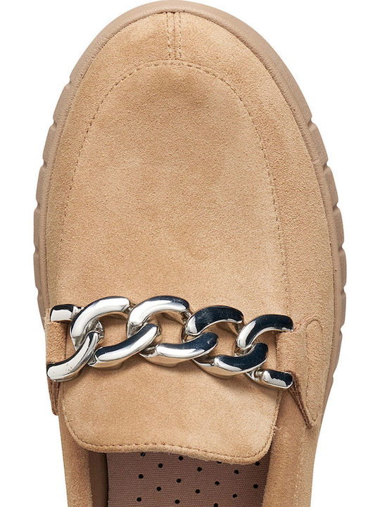 Γυναικεία Loafers σε Μπεζ Χρώμα