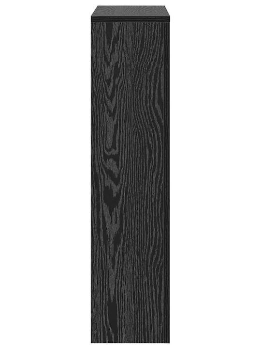 vidaXL Black Particleboard Radiator Cover 78x20x82cm