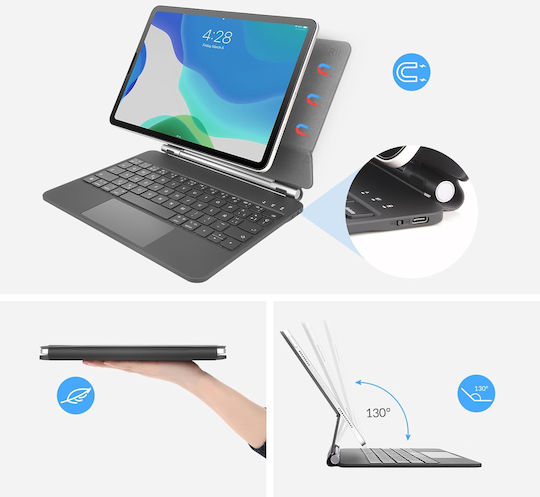 Keyboard Case Rii Hl128 Ipad Pro 10 9 11 Magic Keyboard Touchpad Qwertz