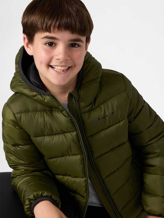 Kinderjacken & Winterjacken Gesteppt mit Kapuze Khaki