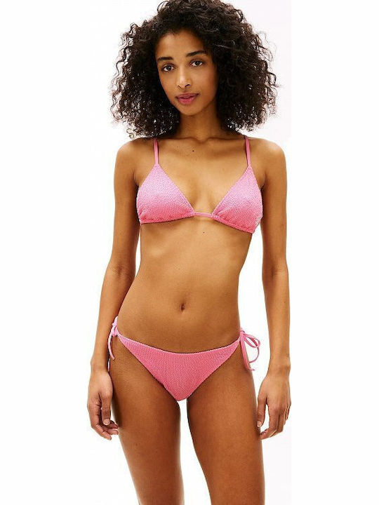 Bikinihosen Slip mit Schnürung Rosa
