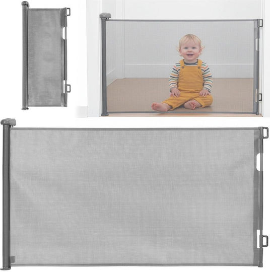 Klappbare Sicherheitstür aus Kunststoff in Grau Farbe 86x9x9cm