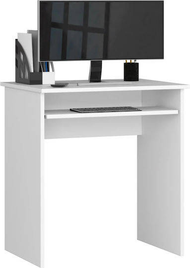 Kinder Schreibtisch aus Melamin Weiß 68x51x74cm