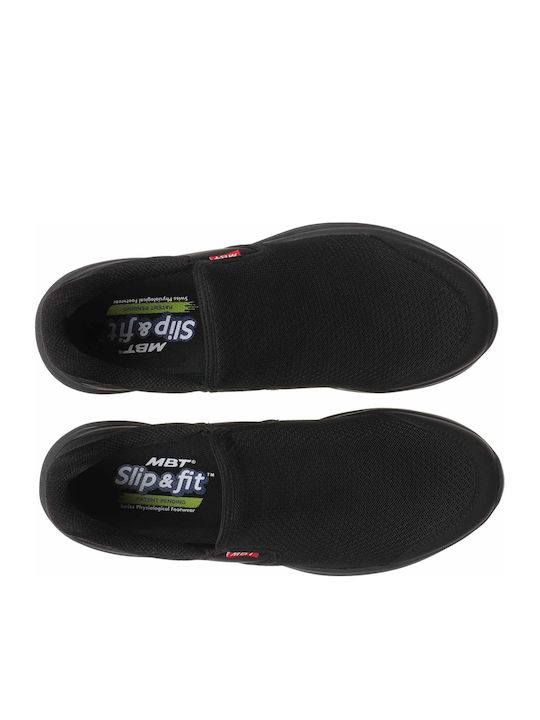 Leder Herren Freizeitschuhe Anatomisch Schwarze