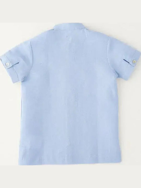 Kids Short-Sleeved Shirt Blue