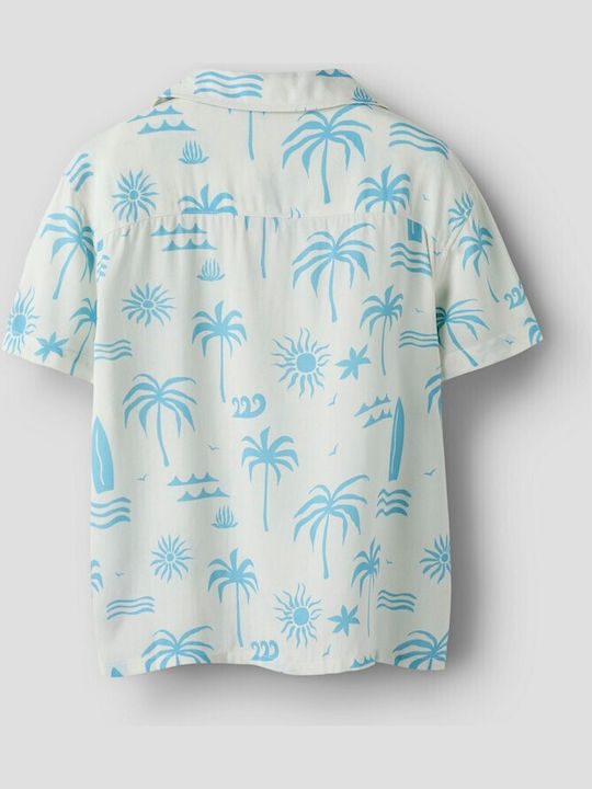 Kids Short-Sleeved White Shirt