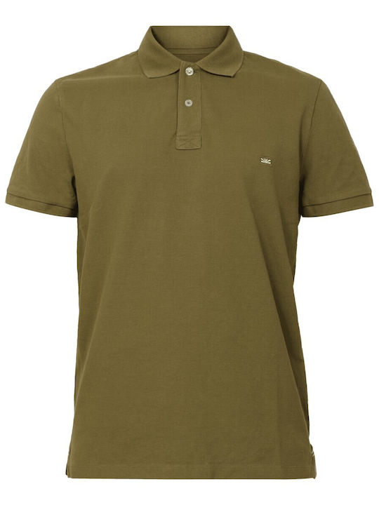 Polo Kurzarm Khaki Herrenblusen