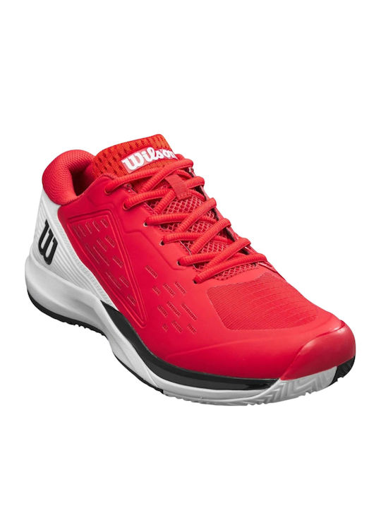Wilson Rush Pro Ace Men's Tennis Shoes for Clay Courts Red